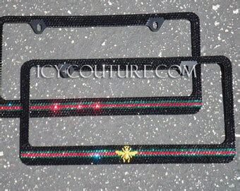 gucci license plate frame